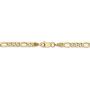 14k Yellow Gold 3.5mm Figaro Chain Necklace - with Secure Lobster Lock Clasp