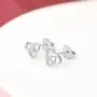 FaithHeart Irish Jewelry Celtic Knot Stud Earrings for Women Teen Girls Sterling Silver Charms Heart/Triangle/Star Accessories