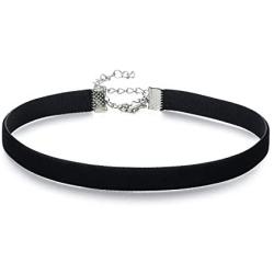 Classic Black Velvet Choker Necklace for Women Girls, Valentines Day Birthday Gifts, Halloween Cosplay Jewelry