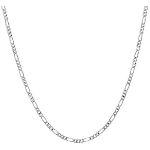 Verona Jewelers 1.8MM 925 Sterling Silver Classic Figaro Chain for- Anklet Necklace and Bracelet use Verona Jewelers 1.8MM 925 Sterling Silver Classic Figaro Chain for- Anklet Necklace and Bracelet use