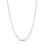 Authentic Solid Sterling Silver Franco Box Link .925 Rhodium Necklace Chains 1MM - 5.5MM, Silver Chain for Men & Women, Made In Italy, Next Level Jewelry