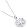 925 Sterling Silver Good Luck Irish Celtic Knot Round Pendant Necklaces for Women Girls, Box Chain 18''