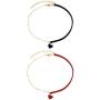 2 PCS Choker Necklaces Black Red Velvet Heart Pendant Choker Set Classic Gothic Velvet Choker Collar Necklaces Vintage Double Layer Punk Chokers Set Pendant Jewelry for Women Girls