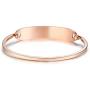 Free Custom Engraving Stainless Steel Catch Hook Oval Fit Medical Alert ID Bangle Bracelet