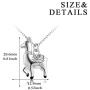 ONEFINITY Llama Alpaca Gifts Sterling Silver Llama Necklace Cute Alpaca Pendant Jewelry for Women Men (Cute Llama)