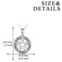 YFN Sterling Silver Pentagram Pentacle Necklace Celtic Star Moon Pendant Wiccan Jewelry Gifts for Women Men YFN Sterling Silver Pentagram Pentacle Necklace Celtic Star Moon Pendant Wiccan Jewelry Gifts for Women Men