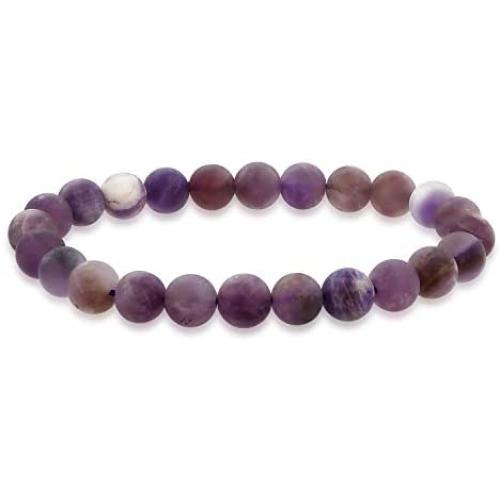 Bling Jewelry Natural Multi Color Semi Precious Gemstone Round Bead 8MM Strand Stackable Stretch Bracelet for Women Men Teen Unisex