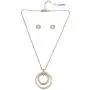 Kenneth Cole Orbital Pendant Necklace & Stud Earrings Set, 298453TWO974 Kenneth Cole Orbital Pendant Necklace & Stud Earrings Set, 298453TWO974