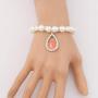 UJIMS DST Inspired Gift Red Elephant Bead Bracelet Delta Sigma Theta Sorority Gifts for Women Girl Greek Sorority Jewelry