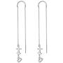 S925 Sterling Silver Faith Hope Love Cross Lifeline Heart Drop Dangle Earrings Christian Jewelry Gifts for Women Teen Girls