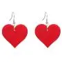 Acrylic Heart Dangle Charm Earrings for Women Girls 90s Party Lovely Acrylic Big Heart Drop Earrings Jewelry