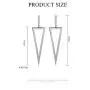 Womens Triangle Earrings Metal Hollow Geometric Triangle Dangle Drop Earrings Costume Jewelry Womens Triangle Earrings Metal Hollow Geometric Triangle Dangle Drop Earrings Costume Jewelry
