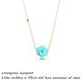 IUNIQUEEN Natural Stone Bead Necklace 18 K Gold Filled Stainless Steel Chain Choker Necklaces for Women … …