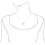 Sterling Silver 19mm Open Plumeria Pendant Necklace, 16+2'' Extender