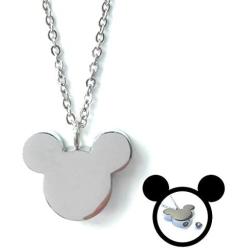 FIKA Mickey Mouse Cremation Ashes Remembrance Urn Pendant Necklace Jewelry Filling Kit Included