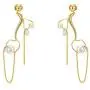 Handpicked Irregular Pearls Dangle Earrings, Pearl Drop Earrings,Pearl Hoop earrings,Stud Earrings,18K Gold Plated Earrings for Women Girls Gifts Jewelry