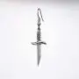 Gothic Dagger Sword Pirate Medieval Renaissance Silver Finish Dangle Earrings Gothic Dagger Sword Pirate Medieval Renaissance Silver Finish Dangle Earrings