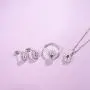 FANCIME White Gold Plated 925 Sterling Silver Natural Amethyst CZ Cubic Zirconia Pendant Necklace Stud Earrings Set Fine Jewelry Gifts For Women Girls FANCIME White Gold Plated 925 Sterling Silver Natural Amethyst CZ Cubic Zirconia Pendant Necklace Stud Earrings Set Fine Jewelry Gifts For Women Girls
