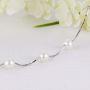 HXZZ Fine Jewelry Women Gifts Freshwater Cultured White Pearl Bracelet and Necklace 925 Sterling Silver