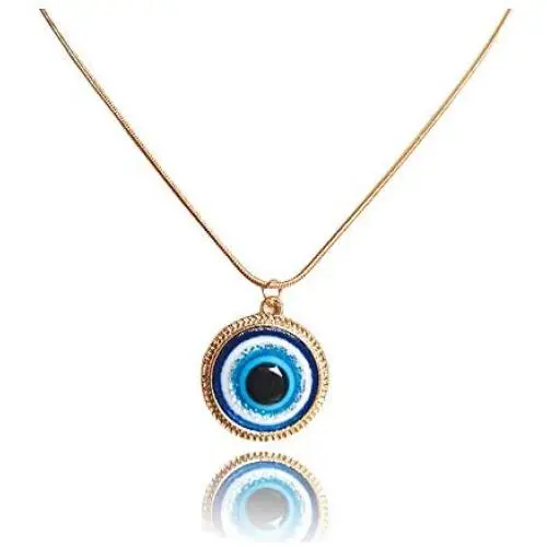 RUIZHEN Turkish Crystal Evil Eyes Pendant Necklace for Womens Jewelry Gold Color Clavicle Chains Necklaces RUIZHEN Turkish Crystal Evil Eyes Pendant Necklace for Womens Jewelry Gold Color Clavicle Chains Necklaces
