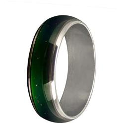 6mm Color Changing Ring Mood Emotion Temperature Index Copper Color Change Ring for Women Men