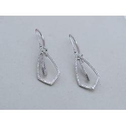 Dazzlingrock Collection 0.30 Carat (ctw) 14K Gold Round White Diamond Ladies Kite Shape Dangling Drop Earrings 1/3 CT