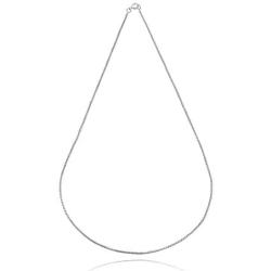 Hoops & Loops Sterling Silver 1mm Box Chain Dainty Necklace