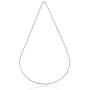 Hoops & Loops Sterling Silver 1mm Box Chain Dainty Necklace