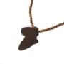 Wooden bead necklace big Pendant