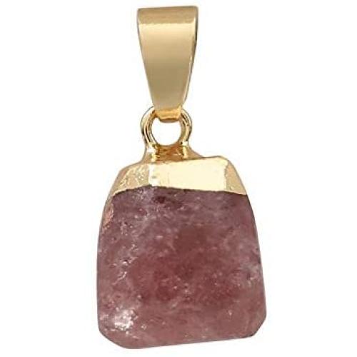 Loypi Reiki Healing Mineral Raw Nuggets Natural Quartz Pendant Necklaces Small Rose Crystal Labradorite Prehnites Amethysts Necklaces