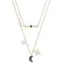 SWAROVSKI Jewelry Glowing Moon Necklace, Black