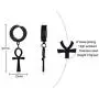 GUNGNEER Ankh Cross Stainless Steel Earrings Egyptian Pyramid Jewelry Accessories Men Women GUNGNEER Ankh Cross Stainless Steel Earrings Egyptian Pyramid Jewelry Accessories Men Women