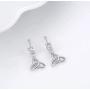 Celtic Circus | Claddagh Necklace | Celtic Knot Earrings | Irish Jewelry | Wedding | Claddagh | .925 Sterling Silver | St Patricks Day