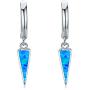 Dangle Hoop Earrings for Women 925 Sterling Silver Sunflower Daisy Triangle Hypoallergenic Drop Earrings for Sensitive Ear Jewelry Gift for Teens Mother Daughter