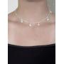 Osemind Star Choker Necklace Gold Star Necklace Choker for Women Silver Star Necklace Dainty Choker Necklace Jewelry Gift