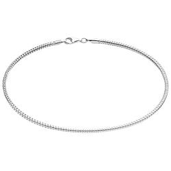 Savlano 925 Sterling Silver Solid Italian Round Diamond Cut Snake Chain Bracelet For Women, Girls & Men - Made in Italy Comes With Savlano Gift Box