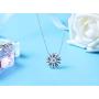 SUES SECRET Sunflower Necklace Crystal Jewelry for Women Girls Pendant with Elegant Box for mom Easter Gifts 2021 for her
