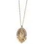 HMOOY Virgin Mary Cross Pendant Necklace, Miraculous Medal Pendant Necklace Gold Plated Catholic Christian Jesus Cross Chain Jewelry for Women Men HMOOY Virgin Mary Cross Pendant Necklace, Miraculous Medal Pendant Necklace Gold Plated Catholic Christian Jesus Cross Chain Jewelry for Women Men