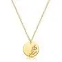 GUEMER 12 Birth Month Flower Pendant Necklace 18K Gold Plated Dainty Simple Month Birth Floral Disc Pendant Engrave Coin Necklace Minimalist Delicate Custom Personalized Jewelry Mom Daughter BFF Gift GUEMER 12 Birth Month Flower Pendant Necklace 18K Gold Plated Dainty Simple Month Birth Floral Disc Pendant Engrave Coin Necklace Minimalist Delicate Custom Personalized Jewelry Mom Daughter BFF Gift