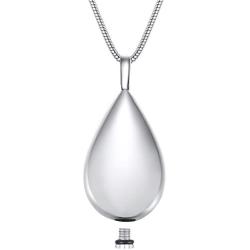 Love Infinity Memorial Teardrop Keepsake Ashes Necklace Urn Pendant Cremation Memorial Jewelry
