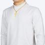 Cross Necklace for Men, Stainless Steel Cross Pendant Necklaces，18-32 inches Chain Silver Gold Black Cross Necklace