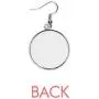 Celebrate April Fools Day Festival Holiday Ear Dangle Silver Drop Earring Jewelry Woman