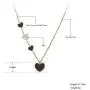 AAABBB Stainless Steel 4Pcs Heart Charm Choker Necklace Jewelry Trendy Acrylic Pendant Necklace for Women AAABBB Stainless Steel 4Pcs Heart Charm Choker Necklace Jewelry Trendy Acrylic Pendant Necklace for Women