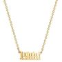 18K Gold Plated Stainless Steel Year Necklace Birthday Year Number Necklace Anniversary Memorable Jewelry for Women Girls