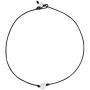 Liumart Single Pearl Choker Necklace on Genuine Leather Cord Handmade Jewelry Gift