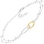 Silpada Pagosa Circle Linking Station Bracelet in 18K Gold-Plated Sterling Silver, 7.5'' + 2''