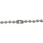 DragonWeave 9.5mm Extra Large Silver Steel Ball Chain Mens Necklace Extra Durable Color Protect Finish Any Length