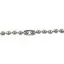 DragonWeave 9.5mm Extra Large Silver Steel Ball Chain Mens Necklace Extra Durable Color Protect Finish Any Length