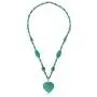 Gem Stone King 24 Inch Simulated Turquoise Howlite Necklace for Women with Heart Shape Pendant and Earring Set Gem Stone King 24 Inch Simulated Turquoise Howlite Necklace for Women with Heart Shape Pendant and Earring Set