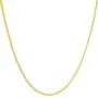 Lifetime Jewelry 1.4mm Box Chain Necklace for Women and Men 24k Real Gold Plated